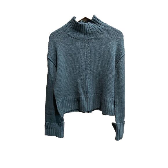 Rails Halle Evergreen Turtleneck Wool Cashmere Blend Women's Sweater Size M - Picture 2 of 6